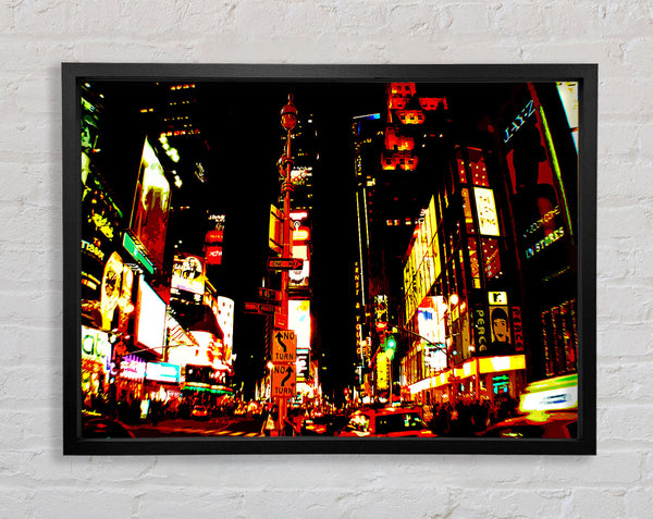 Tokyo Broadway At Night Framed Print