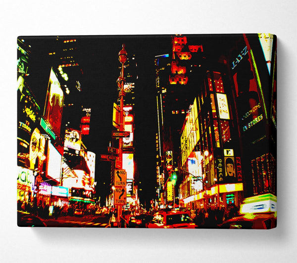  A Canvas Print of Tokyo Broadway At Night Canvas Wall Art
