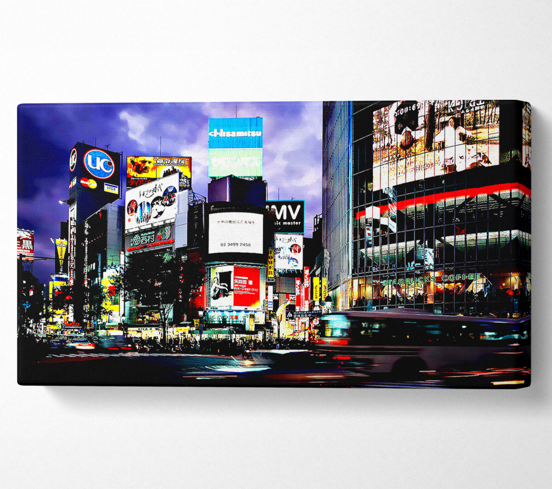  A Canvas Print of Tokyo City Nights Canvas Print