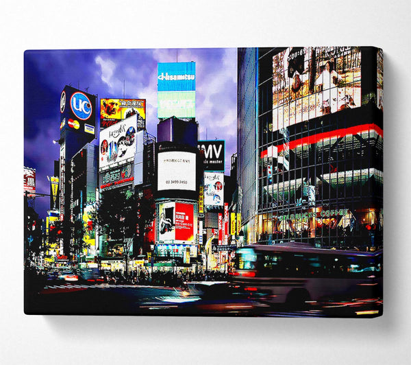  A Canvas Print of Tokyo City Nights Canvas Print