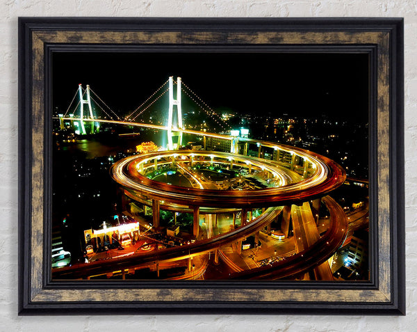 Tokyo Highway Framed Print