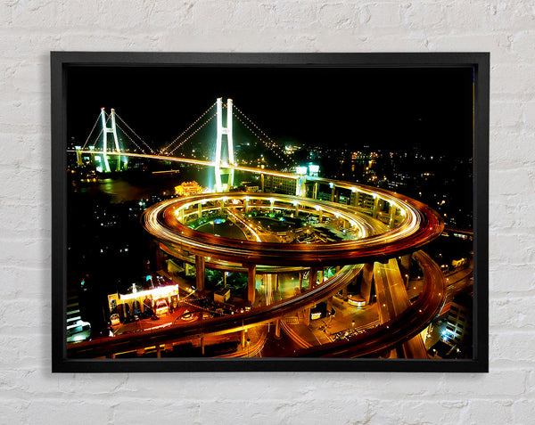 Tokyo Highway Framed Print