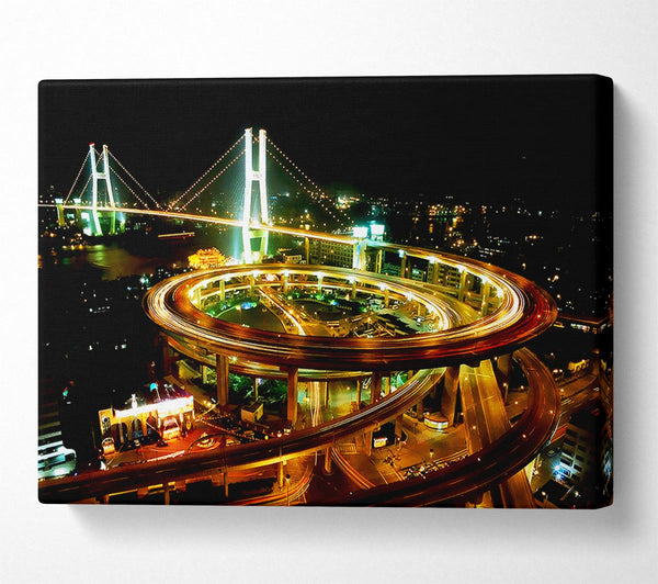  A Canvas Print of Tokyo Highway Canvas Wall Art