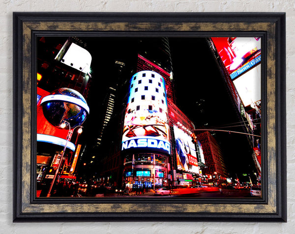 Tokyo Night Lights Framed Print