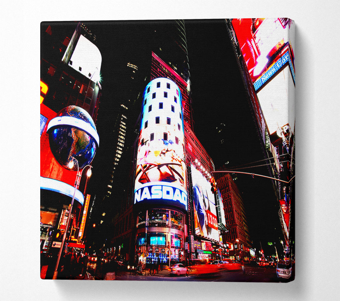  A Canvas Print of Tokyo Night Lights Canvas Print