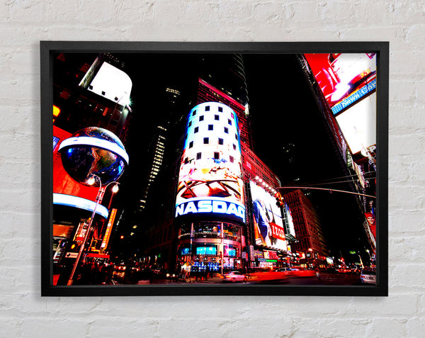 Tokyo Night Lights Framed Print