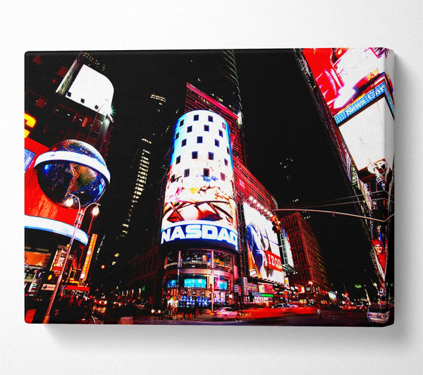  A Canvas Print of Tokyo Night Lights Canvas Print
