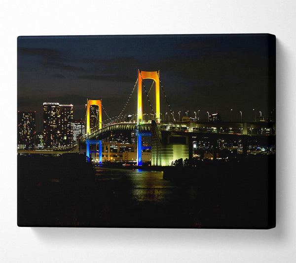  A Canvas Print of Tokyo Rainbow Bridge Canvas Art