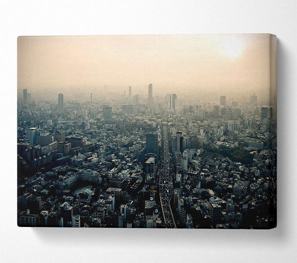  A Canvas Print of Tokyo Smog Canvas Art