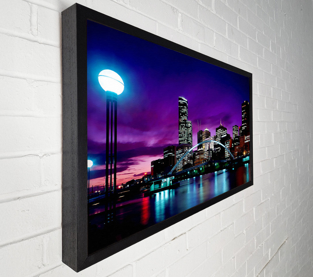  A Canvas Print of Toronto Purple Glow Canvas Wall Art