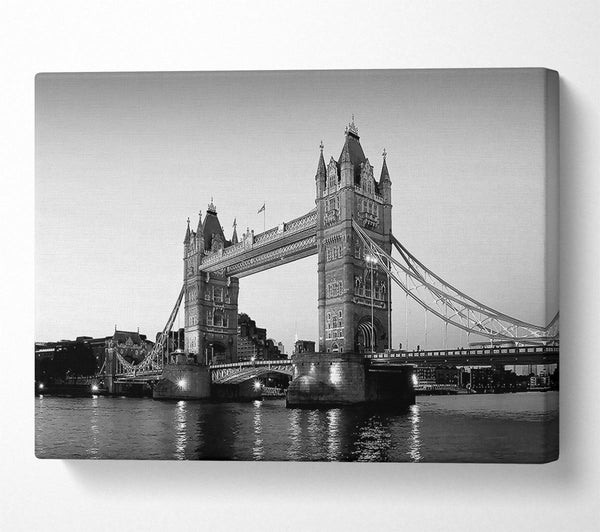  A Canvas Print of Tower Bridge Evening Canvas Print