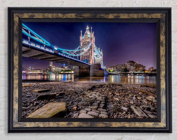 Tower Bridge Waters Framed Print