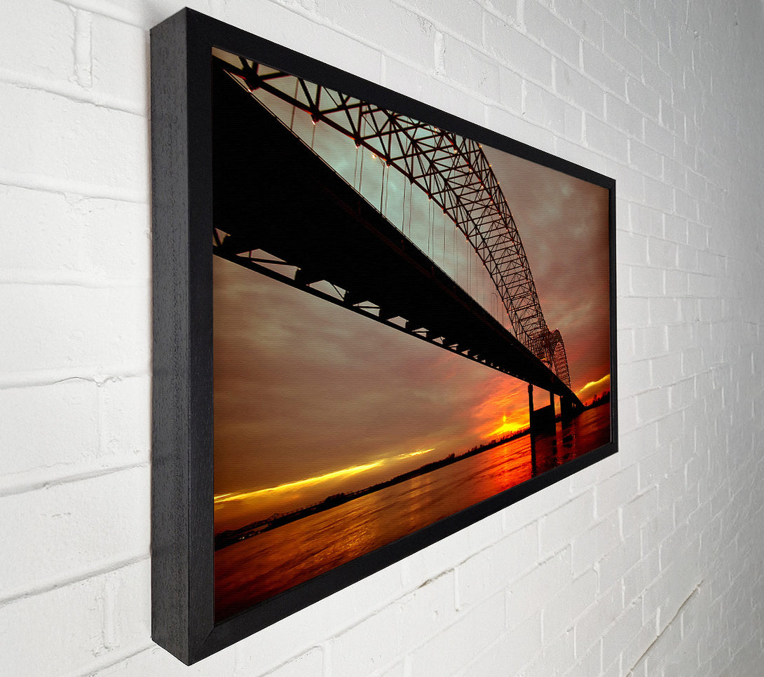  A Canvas Print of Up And Over The Mighty Mississippi Canvas Art