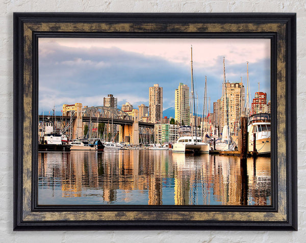 Vancouver Harbour Framed Print