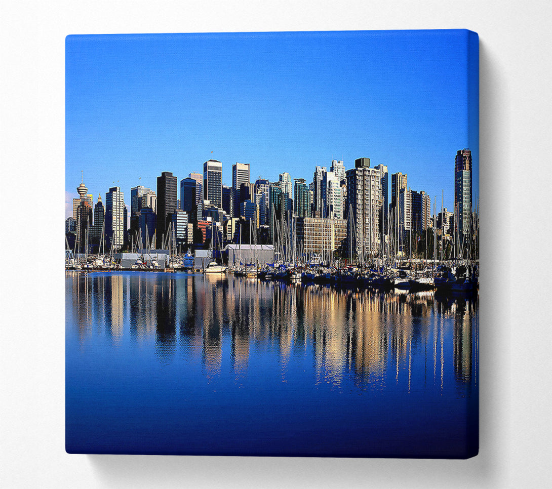  A Canvas Print of Vancouver Skyline Canvas Art