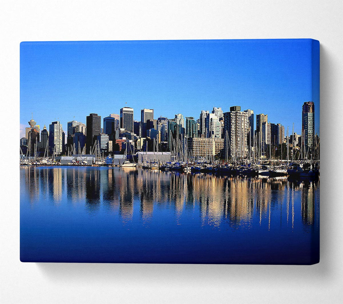  A Canvas Print of Vancouver Skyline Canvas Art