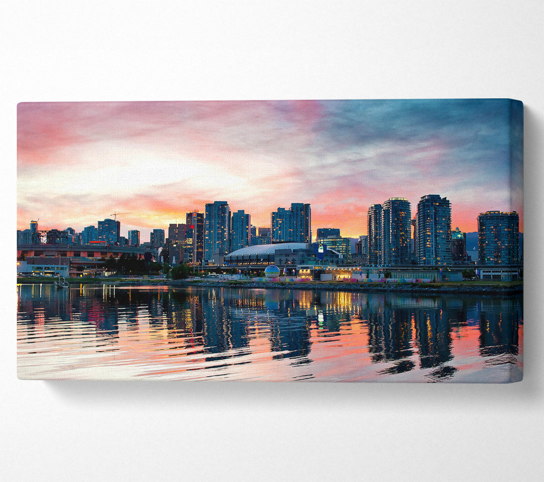  A Canvas Print of Vancouver Sunset Canvas Art