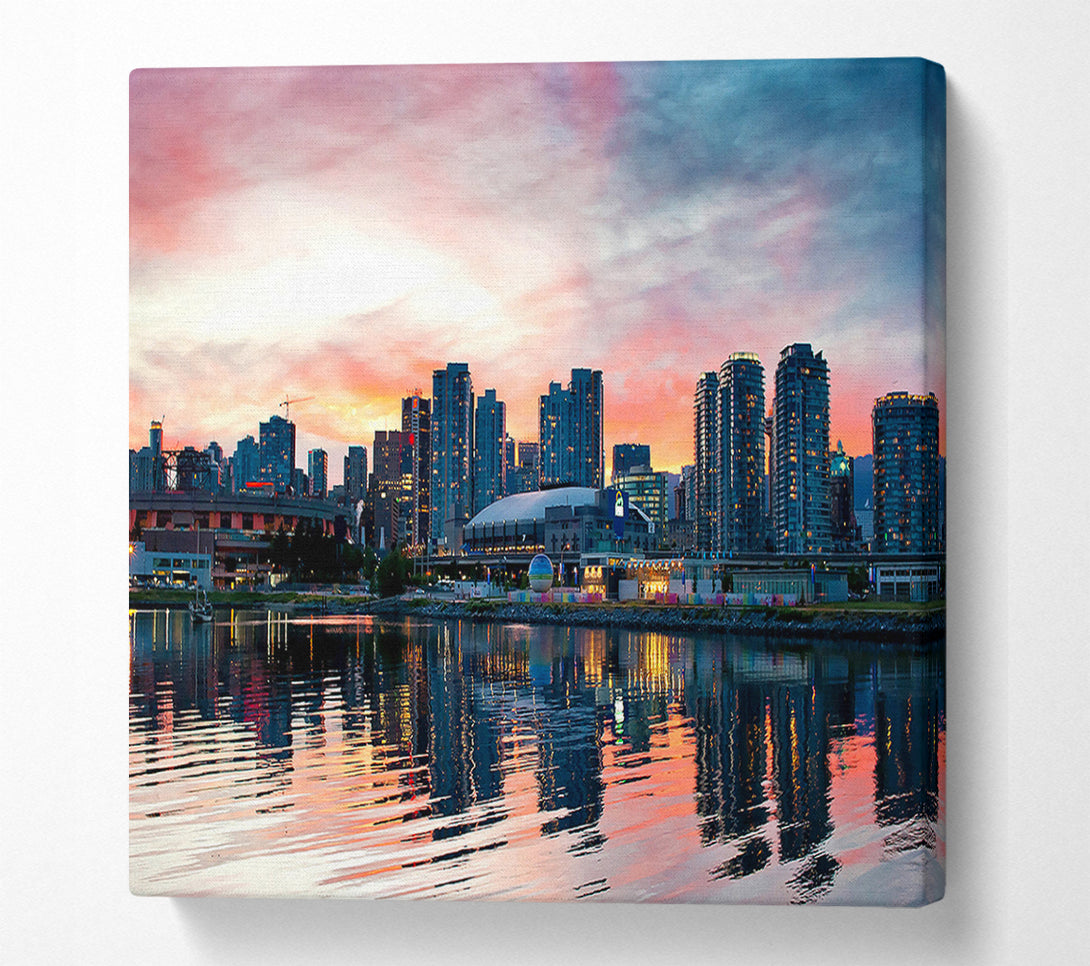  A Canvas Print of Vancouver Sunset Canvas Art