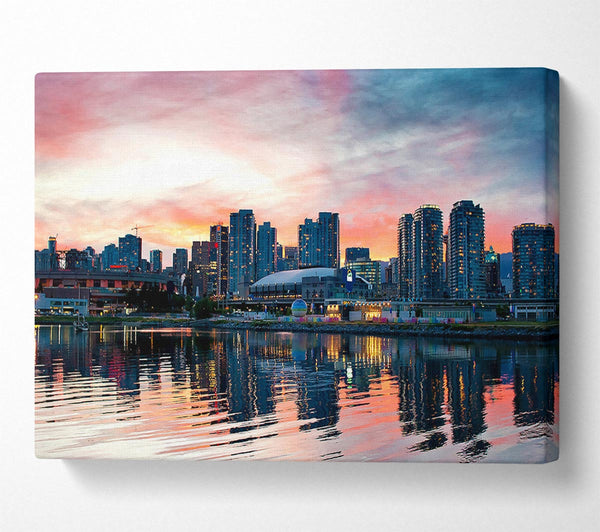  A Canvas Print of Vancouver Sunset Canvas Art