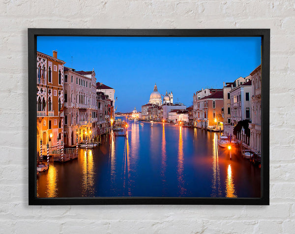 Venice At Night Framed Print