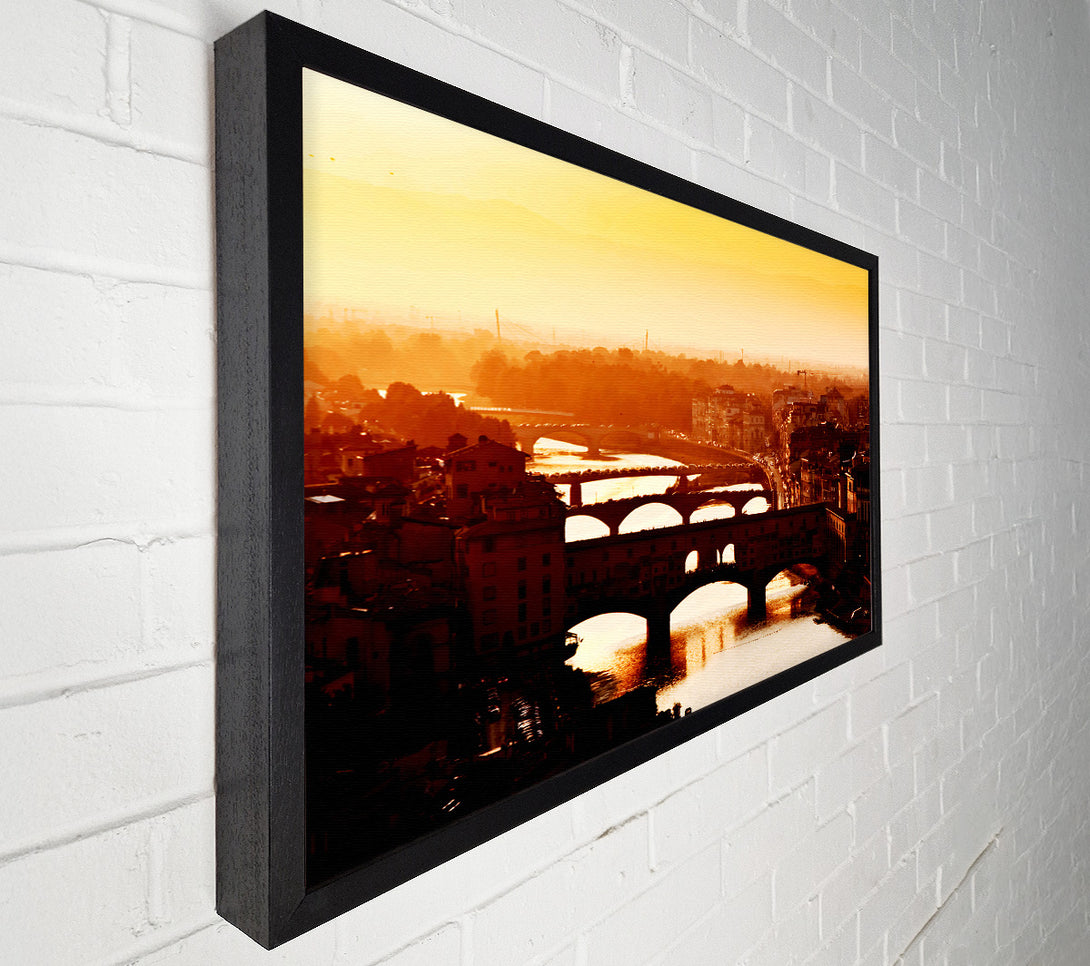  A Canvas Print of Venice City Of Bridges Morning Glow Canvas Print