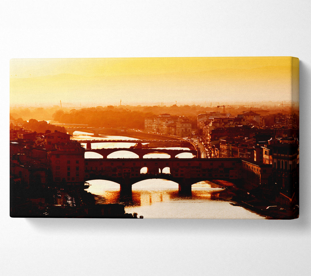  A Canvas Print of Venice City Of Bridges Morning Glow Canvas Print