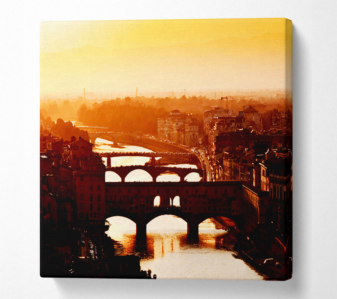  A Canvas Print of Venice City Of Bridges Morning Glow Canvas Print