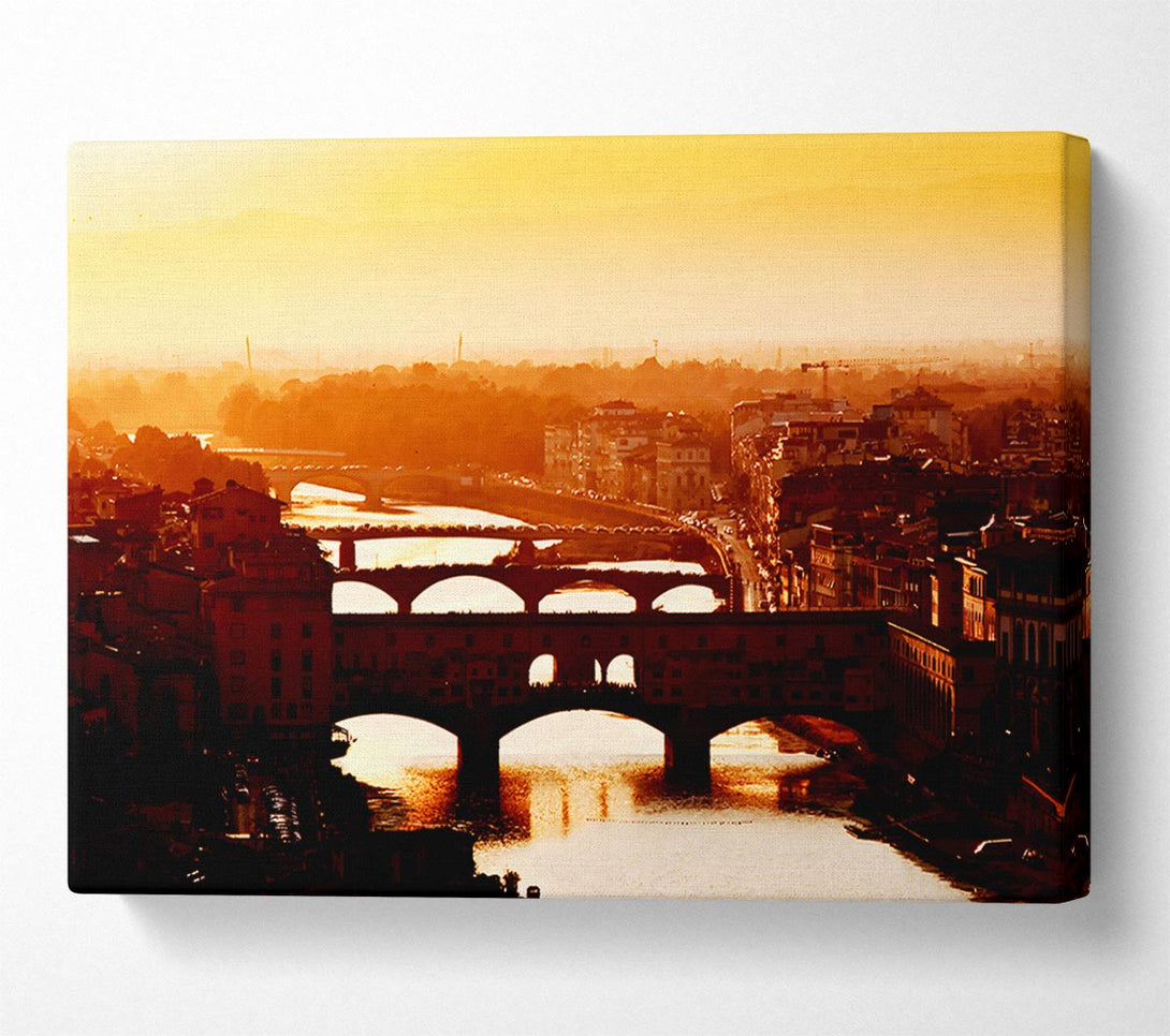  A Canvas Print of Venice City Of Bridges Morning Glow Canvas Print