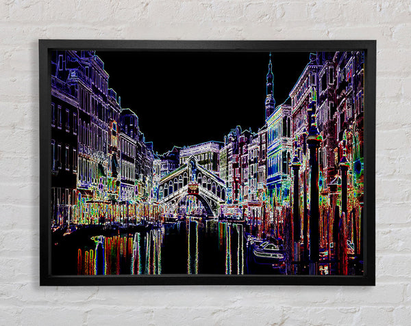 Venice Psychedelic Framed Print