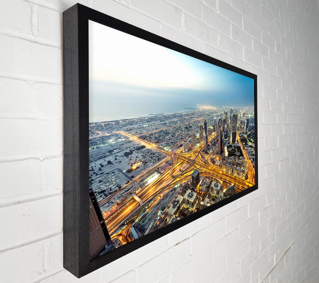  A Canvas Print of View From Burj Khalifa Dubai Canvas Art