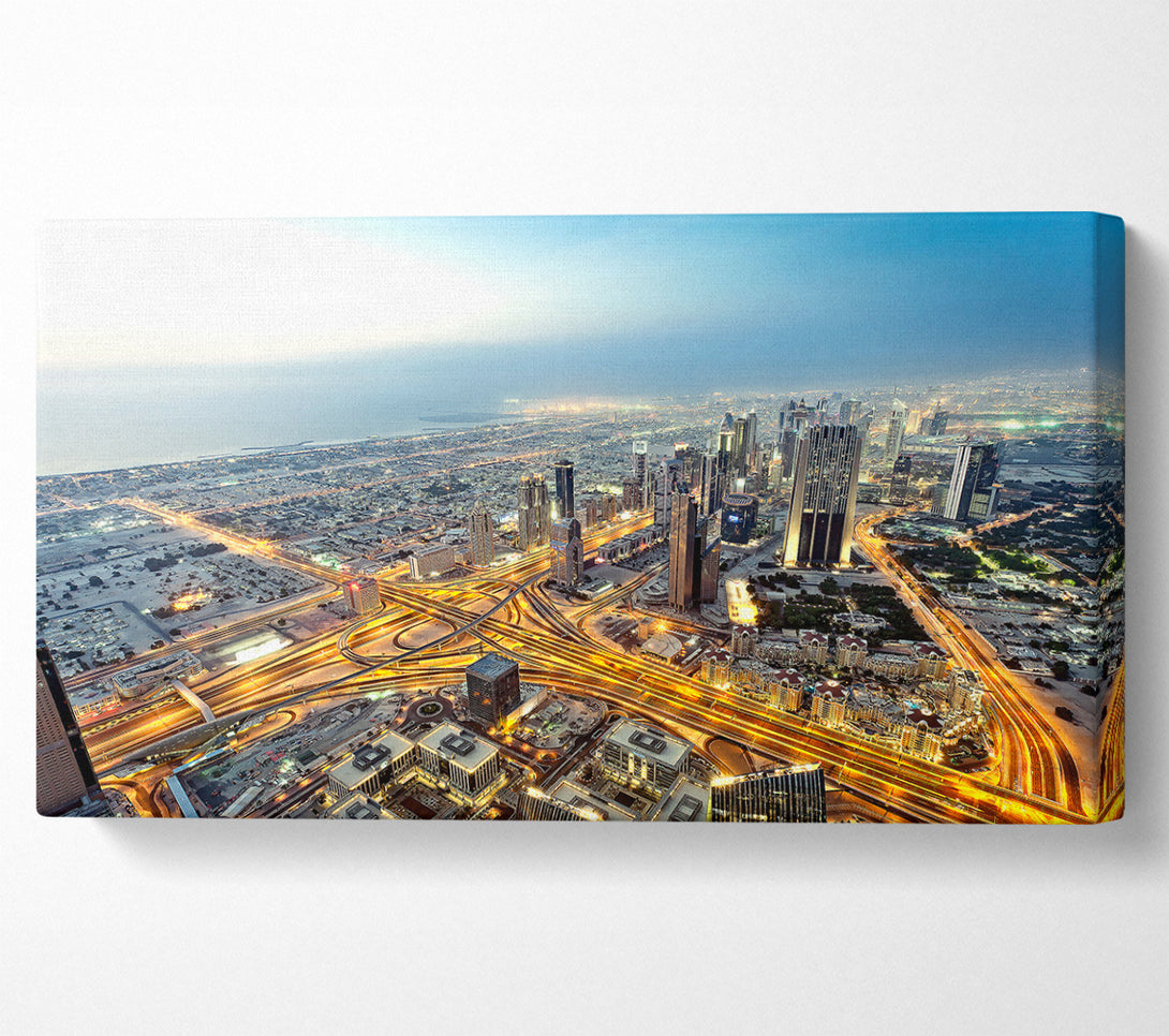  A Canvas Print of View From Burj Khalifa Dubai Canvas Art
