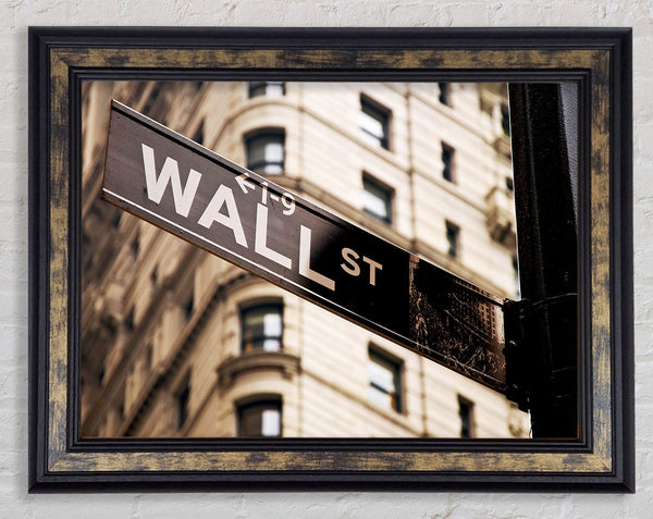 Wall Street Framed Print