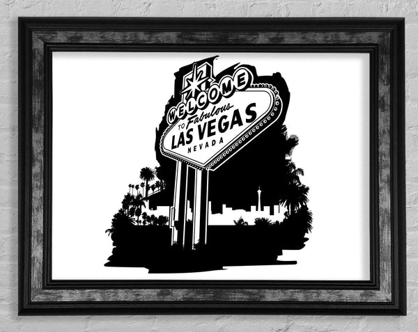 Welcome To Fabulous Las Vegas Framed Print