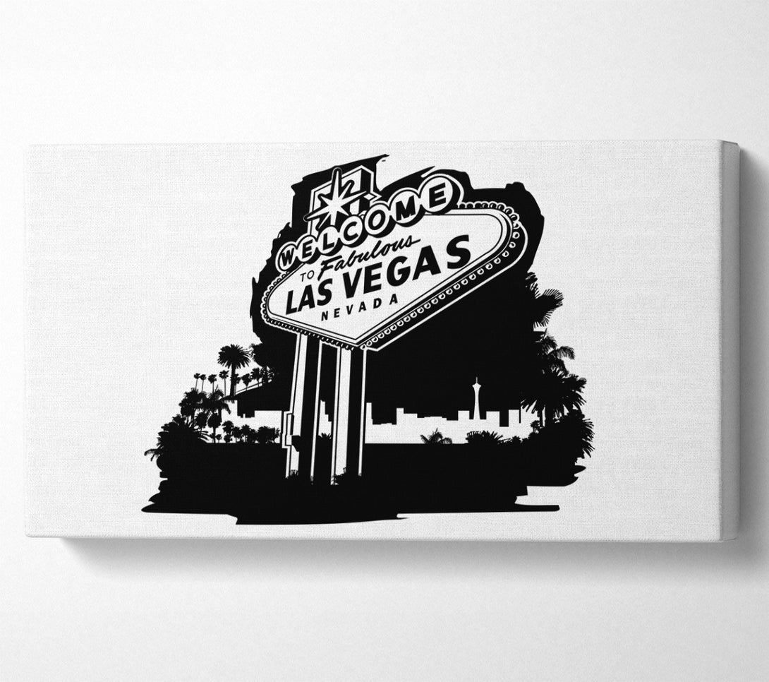 A Canvas Print of Welcome To Fabulous Las Vegas Canvas Print