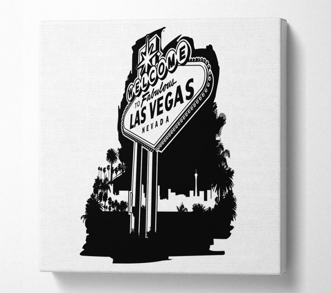  A Canvas Print of Welcome To Fabulous Las Vegas Canvas Print