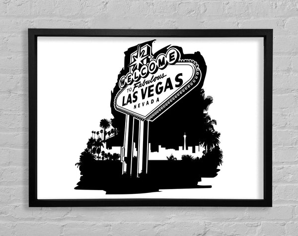 Welcome To Fabulous Las Vegas Framed Print