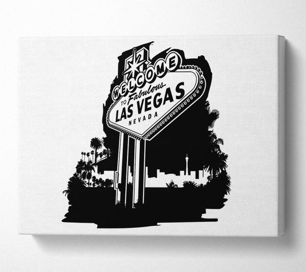  A Canvas Print of Welcome To Fabulous Las Vegas Canvas Print