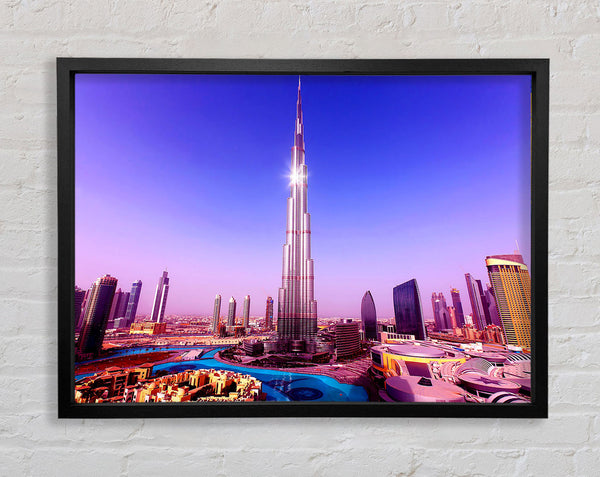 Worlds Tallest Tower Burj Khalifa Framed Print