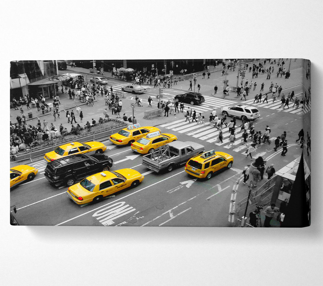  A Canvas Print of Yellow Cabs New York City Canvas Art
