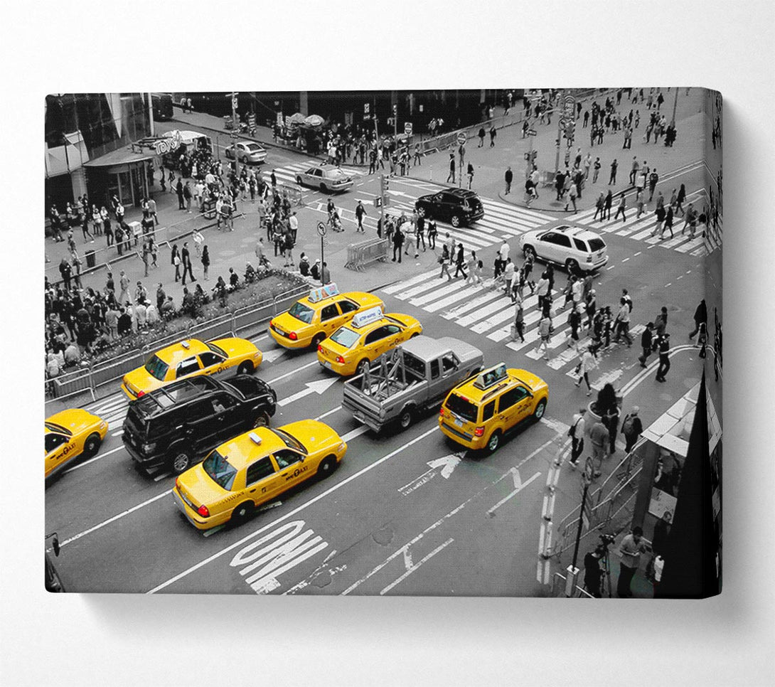  A Canvas Print of Yellow Cabs New York City Canvas Art