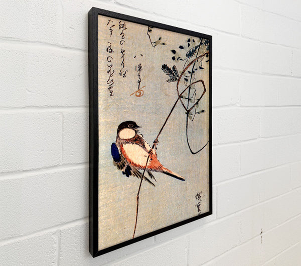 Hiroshige A Bird On A Wisteria