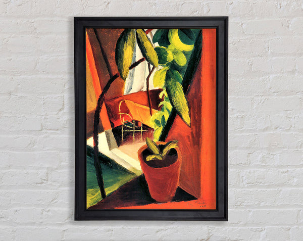 August Macke A Look Into The Summerhouse Framed Print