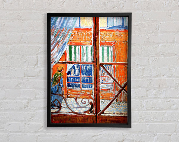 Van Gogh A Pork Butchers Shop Seen From A Window Framed Print