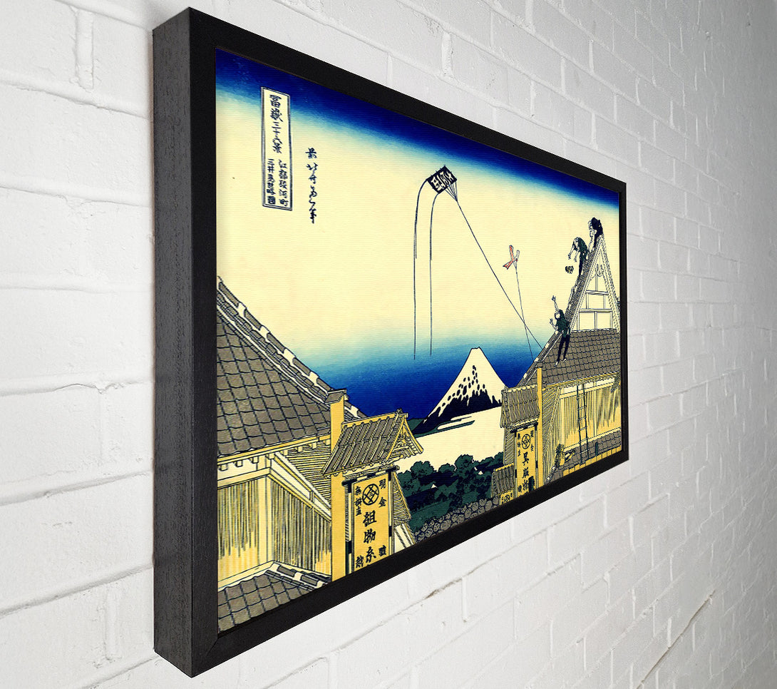  A Canvas Print of Hokusai A Sketch Of The Mitsui Shop Canvas Wall Art