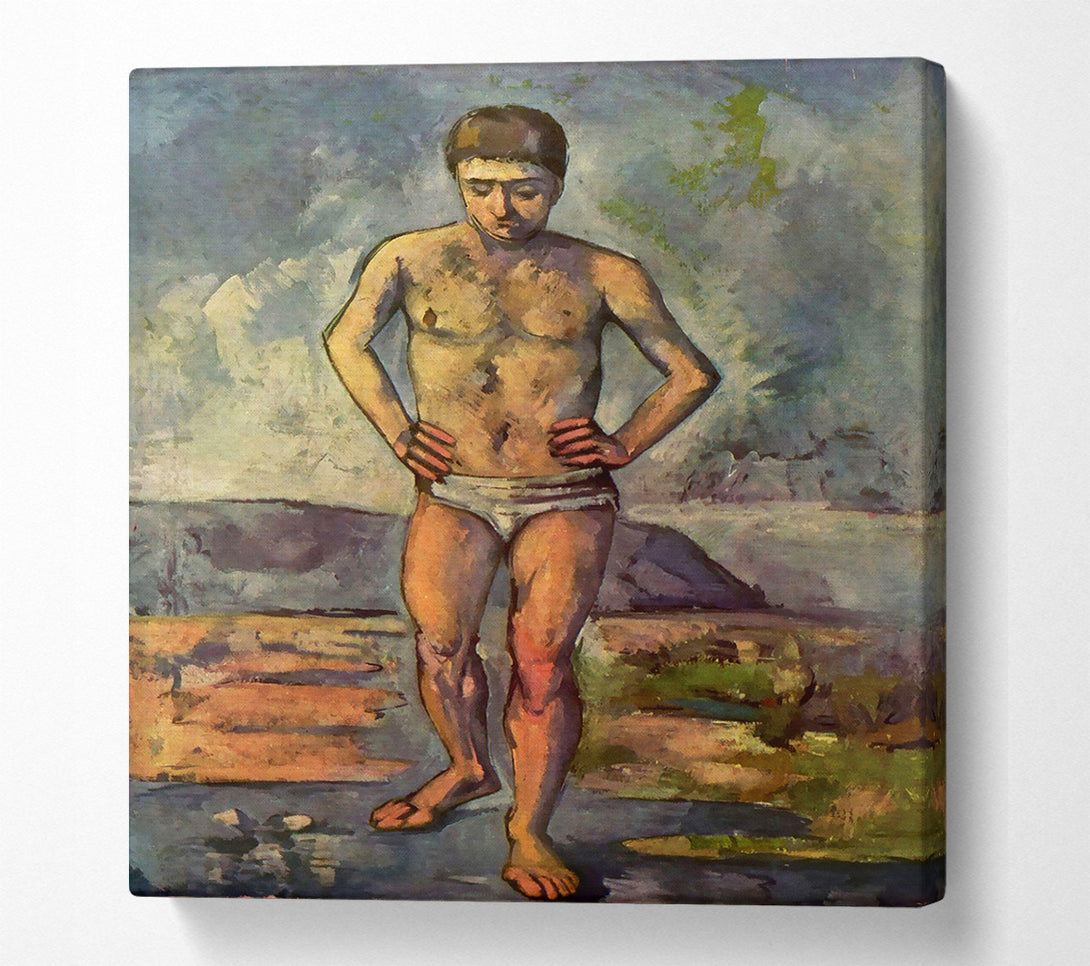  A Canvas Print of Cezanne A Swimmer Canvas Wall Art