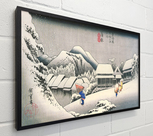 Hiroshige A Village In The Snow