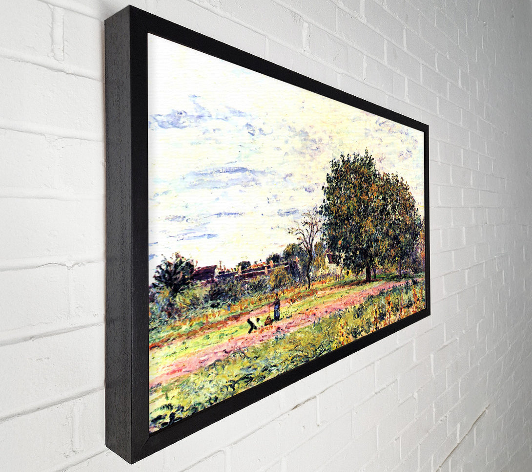  A Canvas Print of Sisley A Worker In The Field Canvas Print