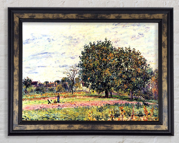 Sisley A Worker In The Field Framed Print