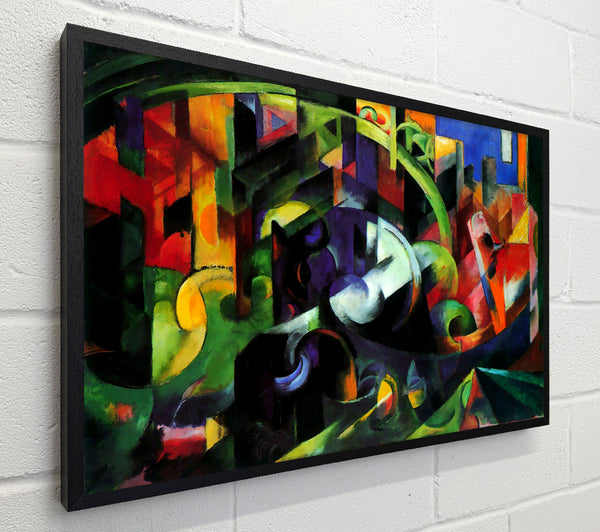 Franz Marc Abstract With Cattle