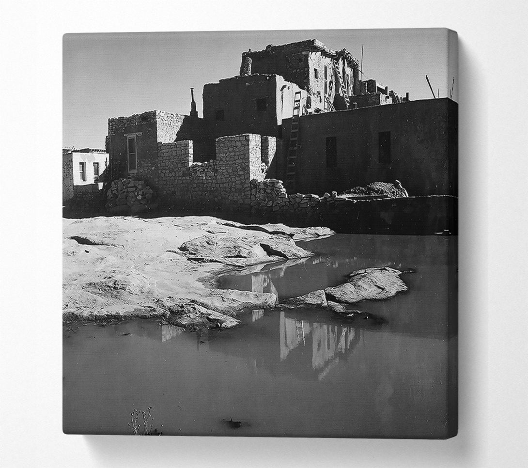  A Canvas Print of Ansel Adams Acoma Pueblo 3 Canvas Print